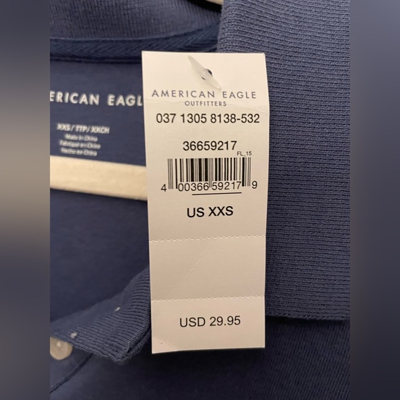 NWT American Eagle Cropped Polo Size XS - Picture 3 of 3